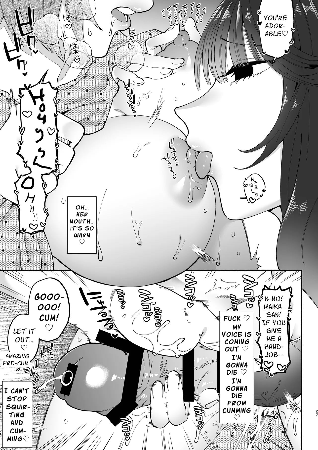 Hentai Manga Comic-A Perverted Lady Rubs a Futanari's Nipples Silly-Read-25